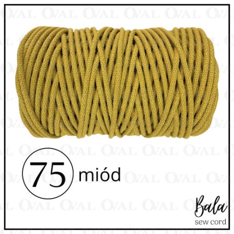 Sznurek bawełniany do szycia 5mm/100m sztywny   5472