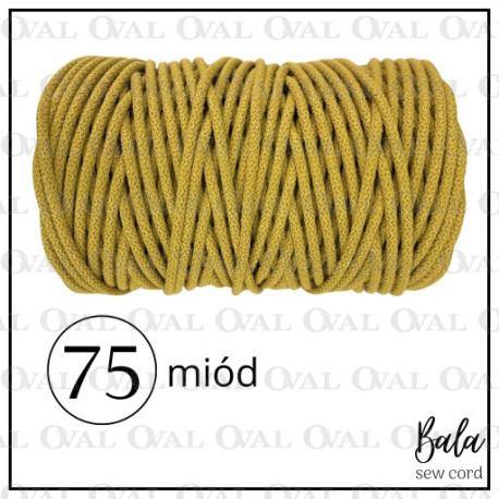 Sznurek bawełniany do szycia 5mm/100m sztywny 5472 - 29307