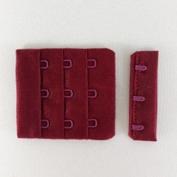 Zapięcie do biustonosza 50mm/1,10 lub 100szt bordo 5593