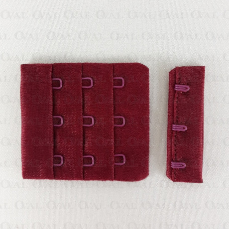 Zapięcie do biustonosza  50mm/1,10 lub 100szt bordo 5593