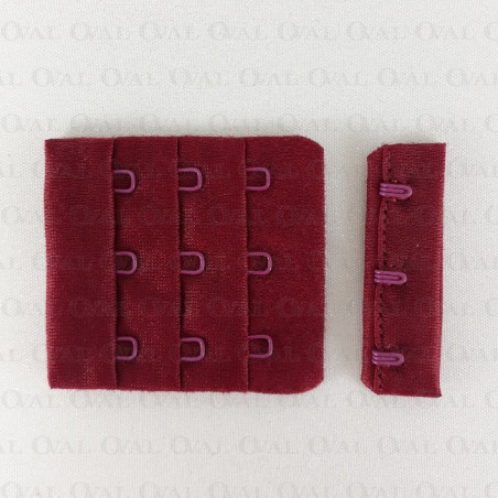 Zapięcie do biustonosza  50mm/1,10 lub 100szt bordo 5593