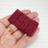 Zapięcie do biustonosza 30mm/ 1,10 lub 100szt  bordo 5594