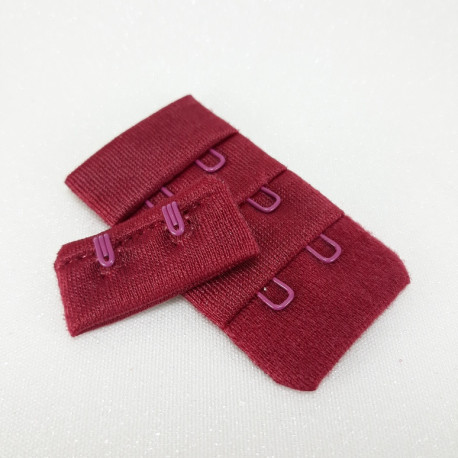 Zapięcie do biustonosza 30mm/ 1,10 lub 100szt bordo 5594 - 29316