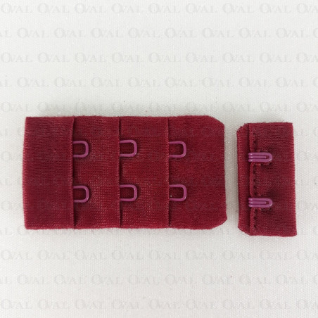 Zapięcie do biustonosza 30mm/ 1,10 lub 100szt  bordo 5594