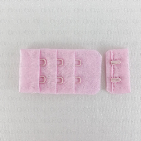 Zapięcie do biustonosza 2x3x30mm/ 1,10 lub 100szt  bordo 5596