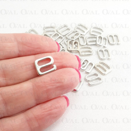 Hook for bra straps, metal 8mm/10 or 100 pcs 4003