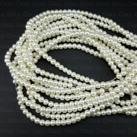 Glass pearl on string 4mm 2077