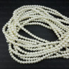 Perła szklana na sznurze ,szara 4mm,6mm,8mm, 1854