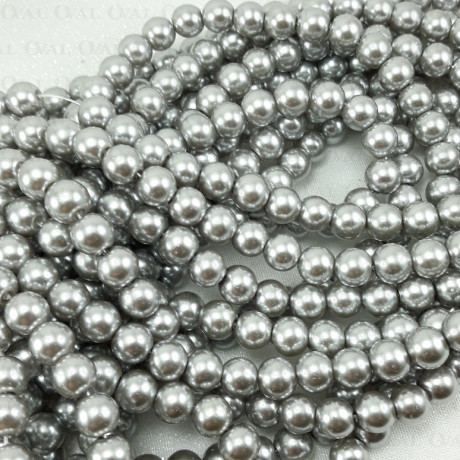 Perła szklana na sznurze 4mm,6mm,8mm, 1854