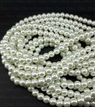 Perła szklana na sznurze 8mm 5608