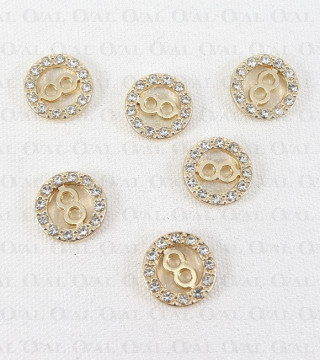 Guzik metalowy 10mm/8szt 5611