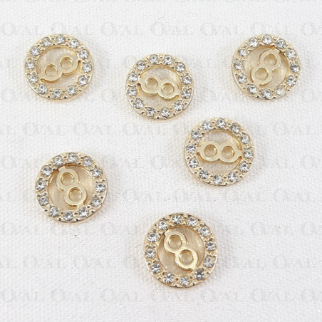 Guzik metalowy 10mm/8szt 5611