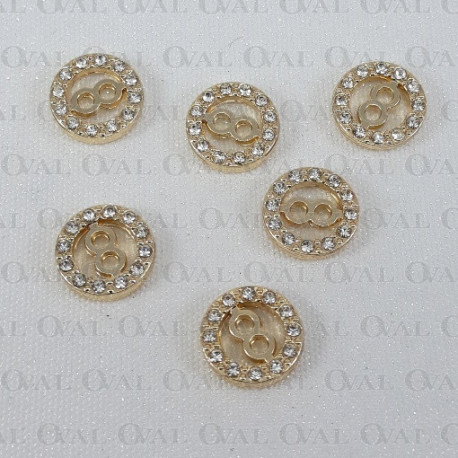 Guzik metalowy 10mm/8szt 5611 - 29439