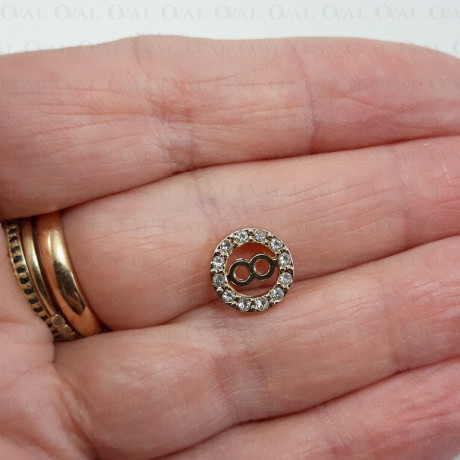 Guzik metalowy 10mm/8szt 5611