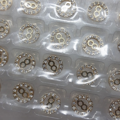 Guzik metalowy 10mm/8szt 5611