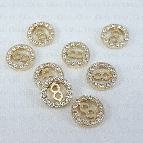 Guzik metalowy 10mm/8szt 5611