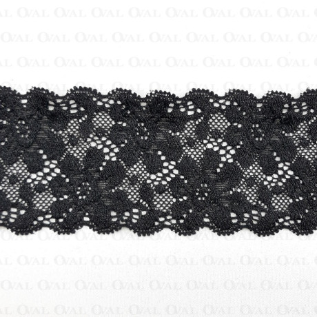 Elastic lace 55mm/1m black 4811 PU8