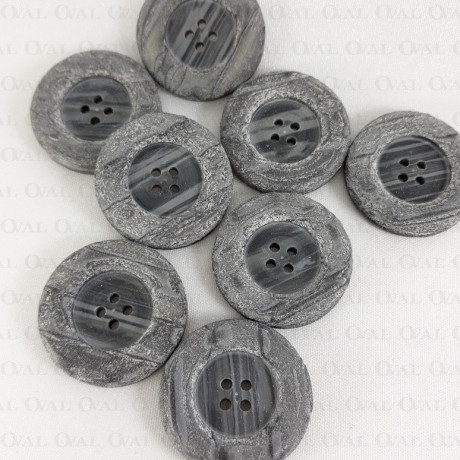 Guzik poliestrowy szary 35mm/10 lub 100szt  5625 PU8