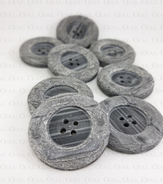 Guzik poliestrowy szary 35mm/10 lub 100szt  5625 PU8