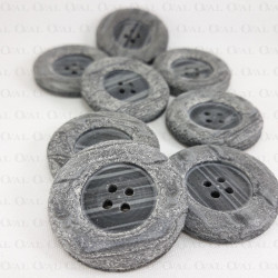 Guzik poliestrowy szary 35mm/10 lub 100szt 5625 PU8 Guzik poliestrowy szary 35mm/10 lub 100szt 5625 PU8