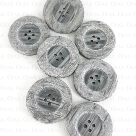 Guzik poliestrowy szary 35mm/10 lub 100szt  5625 PU8