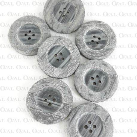 Guzik poliestrowy szary 35mm/10 lub 100szt 5625 PU8 - 29511