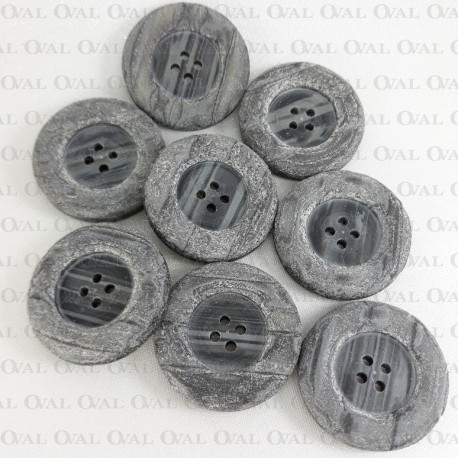 Guzik poliestrowy szary 35mm/10 lub 100szt 5625 PU8 - 29512