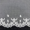 Koronka haft na tiulu 70mm/1y  śmietana 4907