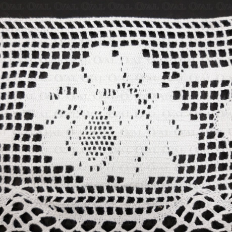 Koronka bawełniana 110mm/1m biała 5641