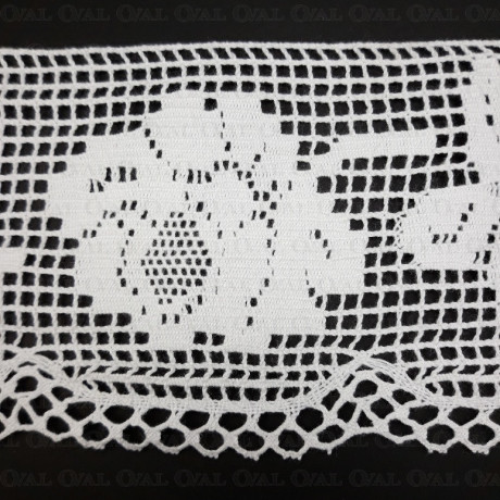 Koronka bawełniana 110mm/1m biała 5641