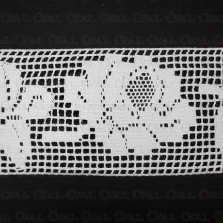 Koronka bawełniana 110mm/1m biała 5641