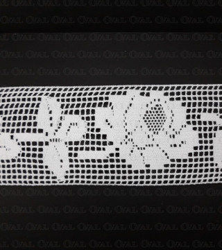 Koronka bawełniana 110mm/1m biała 5641