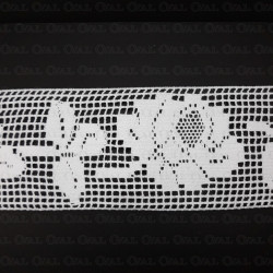 Koronka bawełniana 110mm/1m biała 5641 Koronka bawełniana 110mm/1m biała 5641