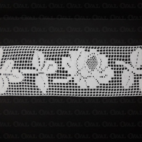 Koronka bawełniana 110mm/1m biała 5641