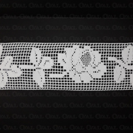 Koronka bawełniana 110mm/1m biała 5641 - 29598