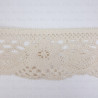 Koronka bawełniana 80mm/1lub 25m ecru 5643