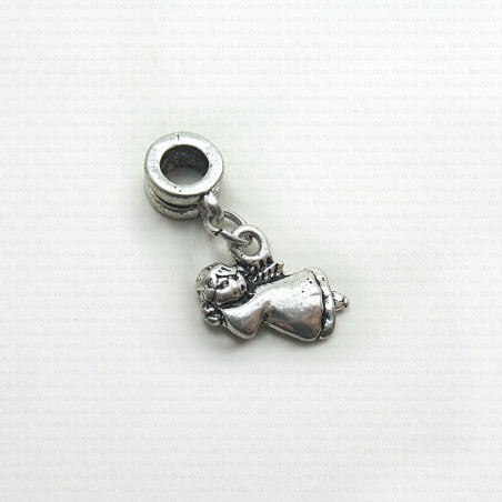 Metal bead with pendant no. 1559