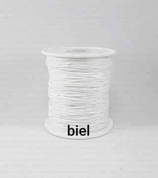 biały sznurek woskowany 1mm