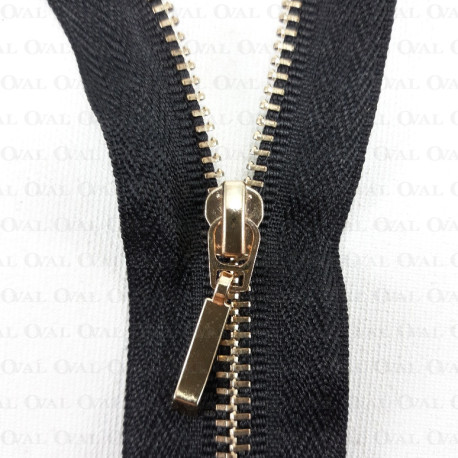 Zamki metalowe 16cm czarne nierozdzielcze 4907 A - 29663