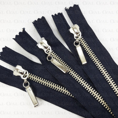 Zamki *5 metalowe nierozdzielcze 14cm 5657 PU8 - 29670