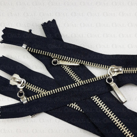 Zamki *5 metalowe nierozdzielcze 14cm 5657 PU8