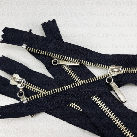 Zamki *5 metalowe nierozdzielcze 14cm 5657 PU8 - 29672