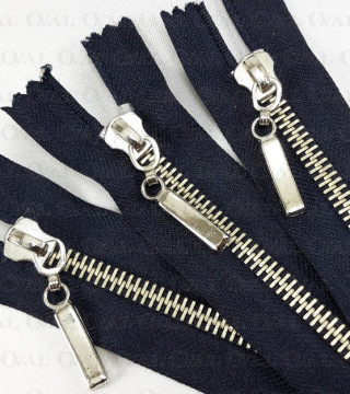 Zamki *5 metalowe nierozdzielcze 14cm 5657 PU8