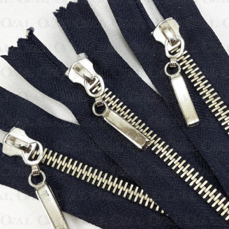 Zamki *5 metalowe nierozdzielcze 14cm 5657 PU8 - 29673