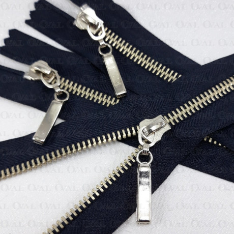 Zamki *5 metalowe nierozdzielcze 14cm 5657 PU8