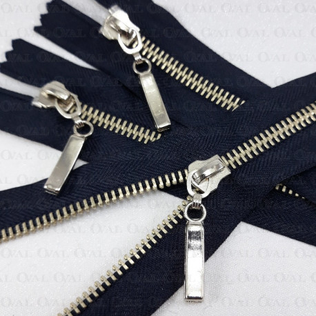 Zamki *5 metalowe nierozdzielcze 14cm 5657 PU8 - 29674