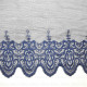 Koronka haft na tiulu 210mm/1y granat 3037