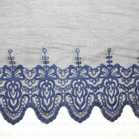 Koronka haft na tiulu 210mm/1y granat 3037