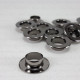 Oczka nierdzewne 10mm/200szt ciemny nikiel PŁASKIE 4820