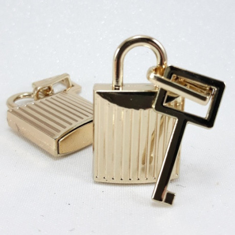 Przywieszka ozdobna  złota kłódka 1,10,100szt  5673